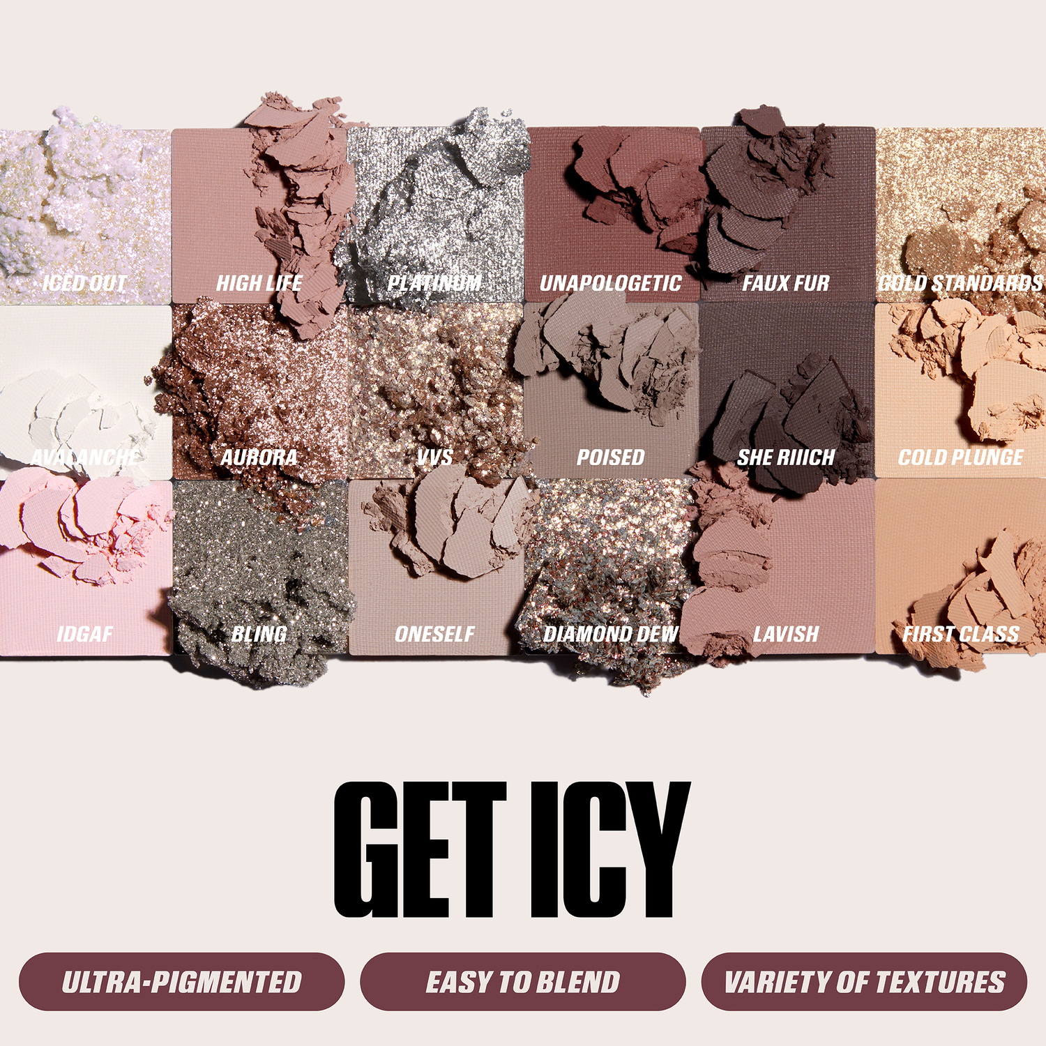 ICY NUDE EYESHADOW PALETTE (PALETA DE SOMBRAS PARA OJOS)